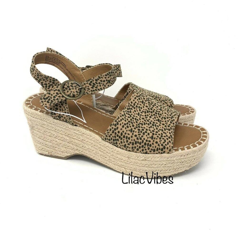 Universal Thread Morgan Leopard Print Espadrille Size‎ 9.5